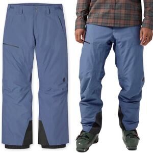 Stio Mens Doublecharge Insulated Pant Ski Snowboarding Sturdy Blue Large New